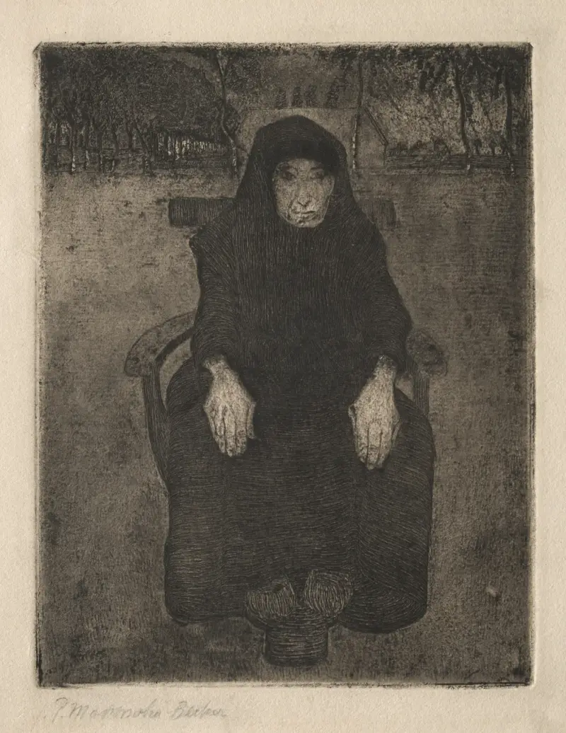 Seated Old Woman av Paula Modersohn-Becker