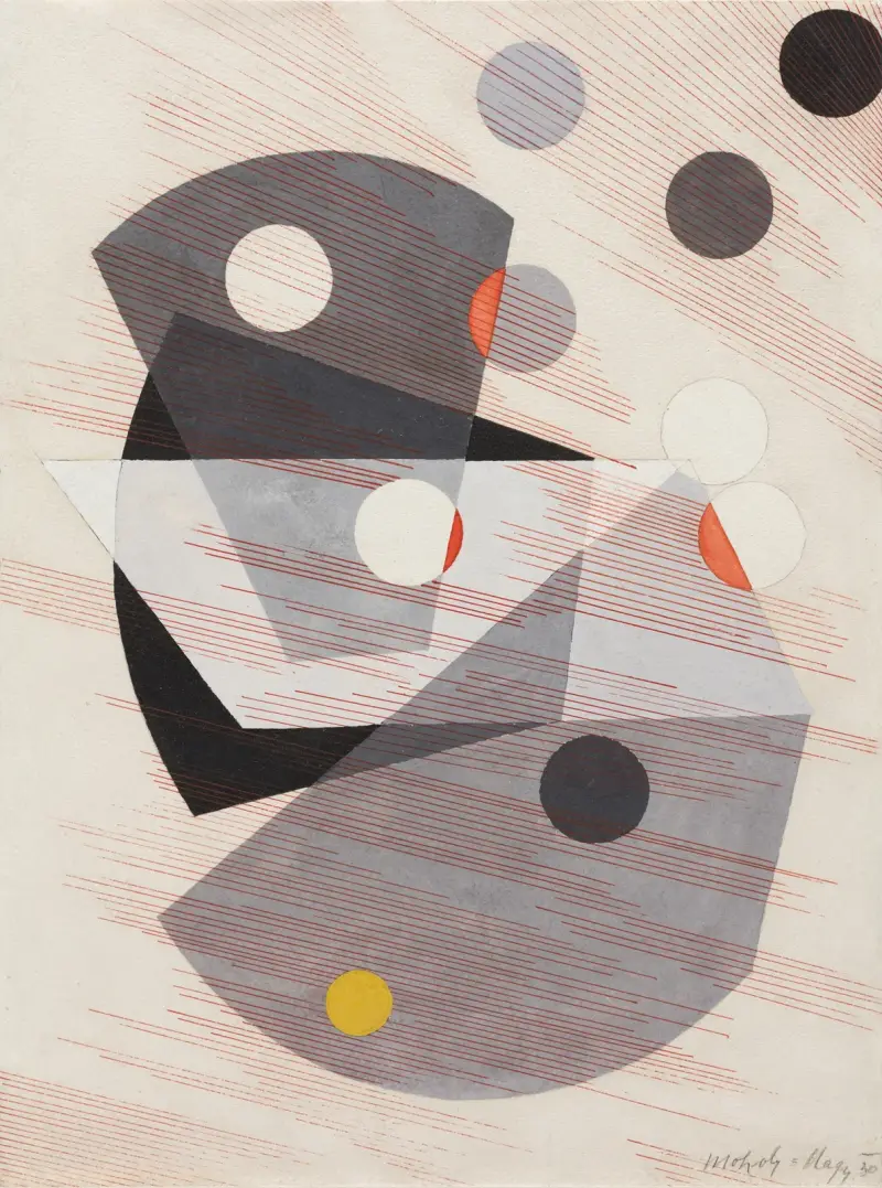 Grey Overlappings av László Moholy-Nagy