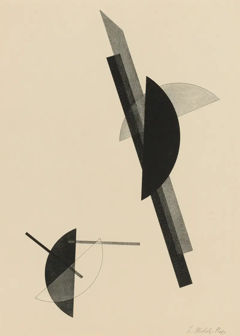Kestnermappe; Komposition (eine Platte), 1922 – Nr. 2 von László Moholy-Nagy