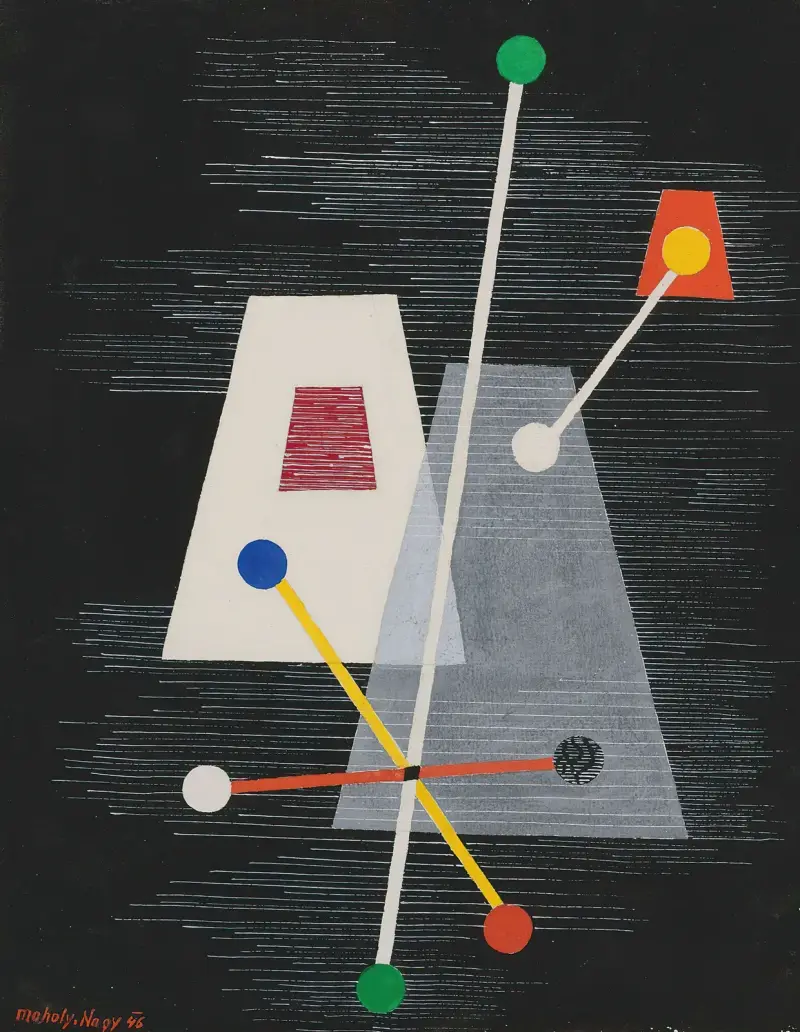 Abgeschnittene Pyramiden von László Moholy-Nagy