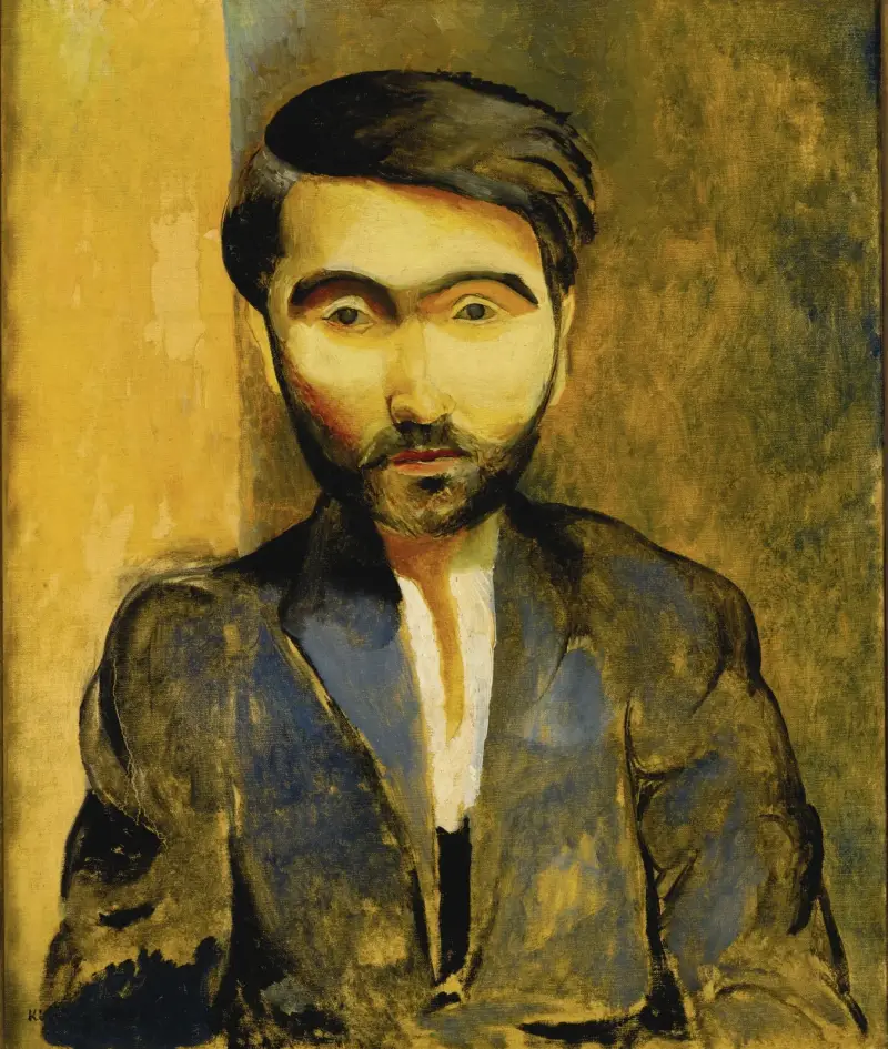 Portrait de Miezystaw Zborowski (1889-1930) av Moïse Kisling