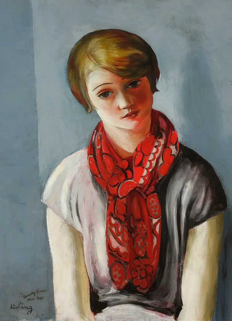 Porträt eines jungen Mädchens von Moïse Kisling