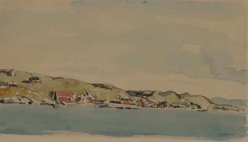 Entering Bergen, 1896 – nr 1 av Muirhead Bone