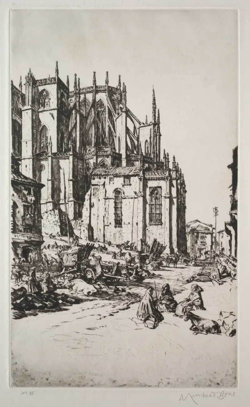 Study for Leon Apse av Muirhead Bone