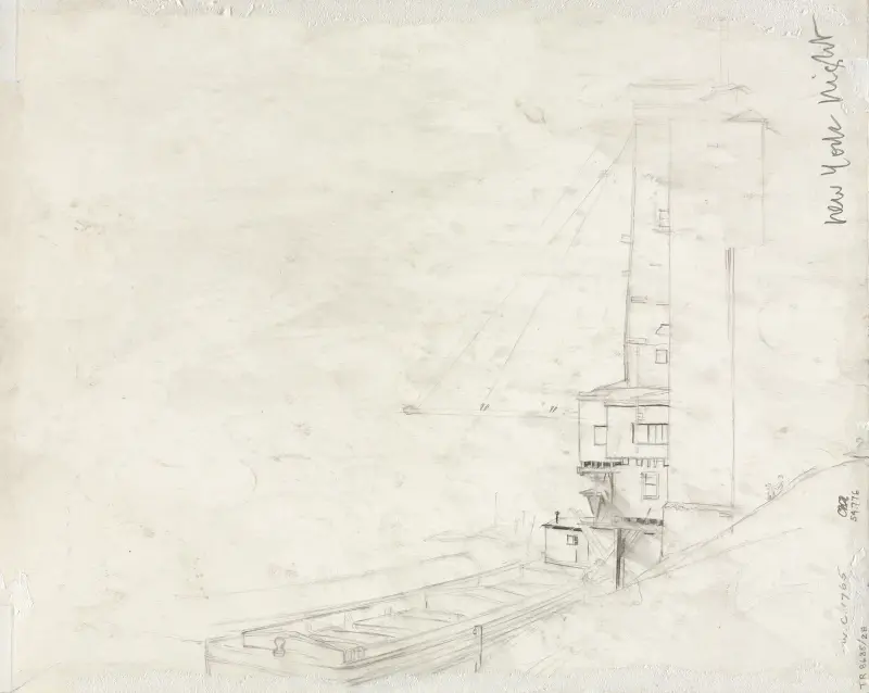 Study for New York Night av Muirhead Bone