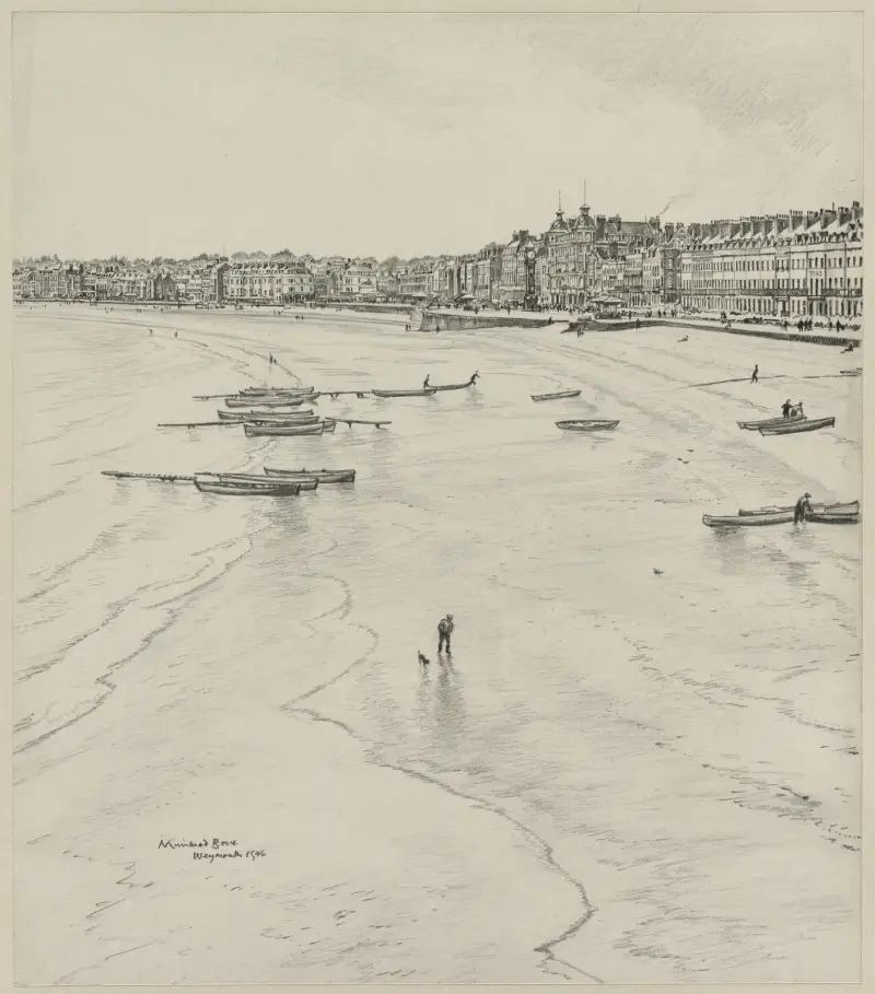 Weymouth Bay, lågsäsong av Muirhead Bone