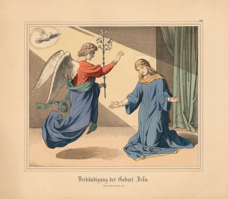 Bebådelsen om Jesu födelse av Johann Nepomuk Heinemann