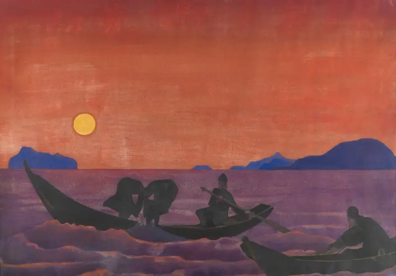 Och vi fortsätter att fiska. Ur serien Sancta av Nicholas Roerich