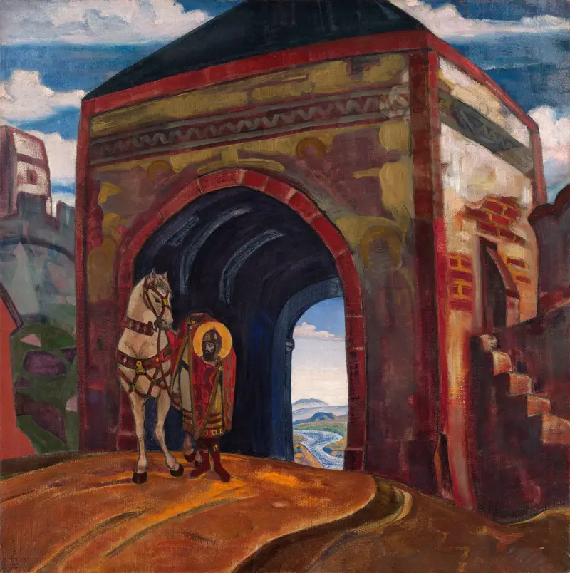 Sankt Merkurius av Smolensk av Nicholas Roerich