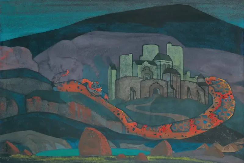 Die dem Untergang geweihte Stadt von Nicholas Roerich