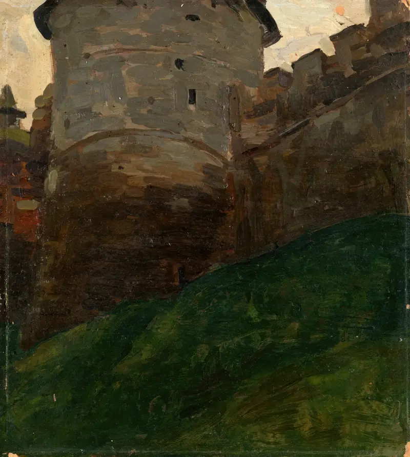Kremltornet i Nizjnij Novgorod av Nicholas Roerich