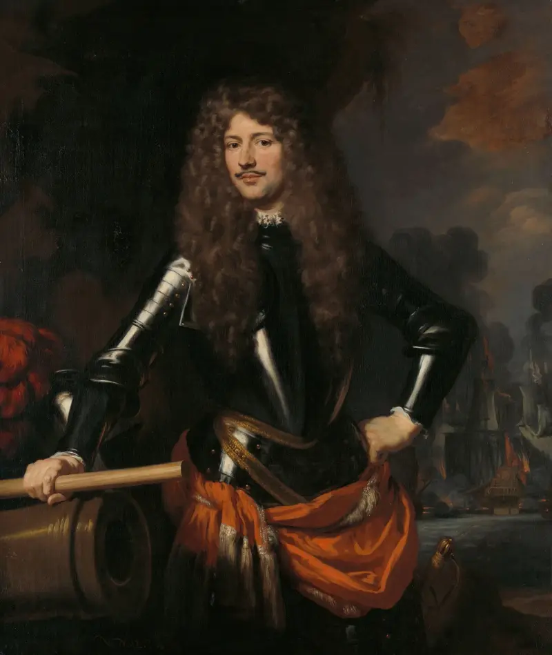 Cornelis Evertsen, generallöjtnant till sjöss i Zeeland av Nicolaes Maes