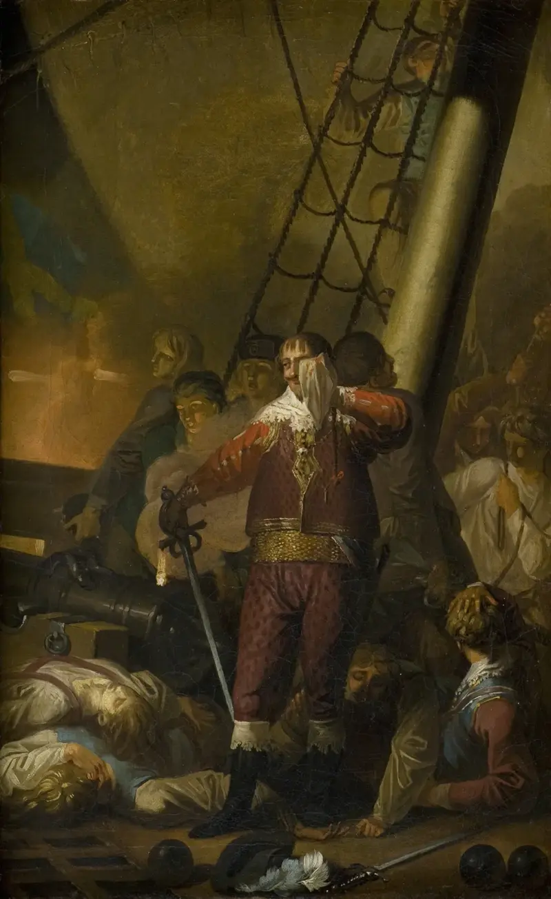 Christian IV Aboard His Flagship ‘the Trinity’ av Nicolai Abildgaard