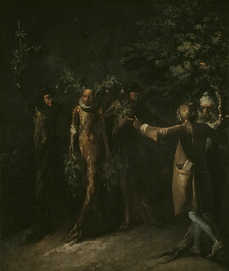 Från Ludvig Holbergs Niels Klims underjordiska resa av Nicolai Abildgaard