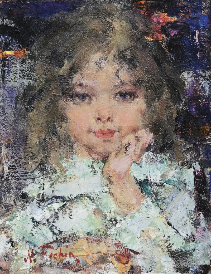 Ung flicka av Nicolai Fechin