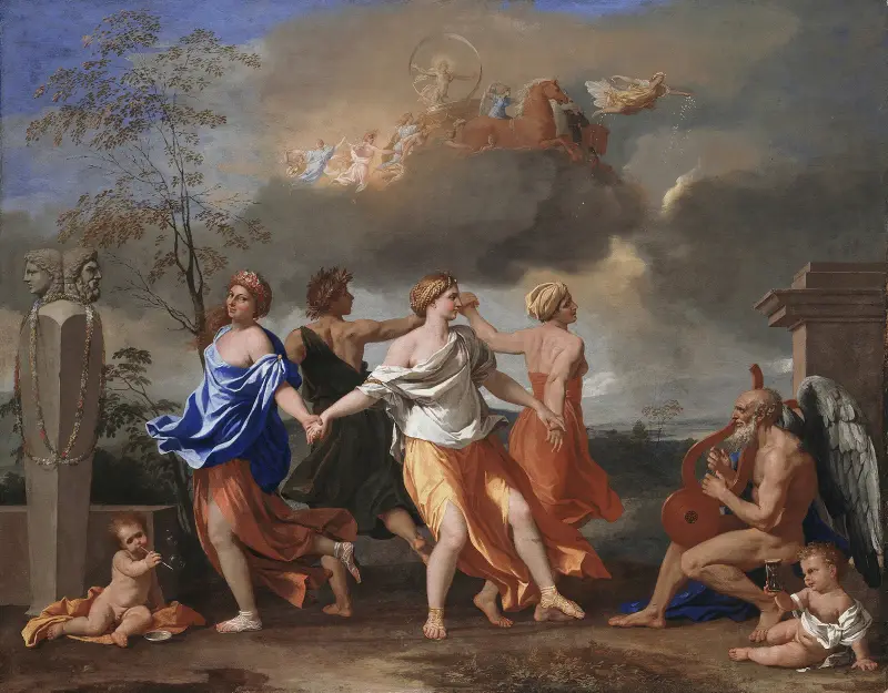 Dans till tidens musik av Nicolas Poussin