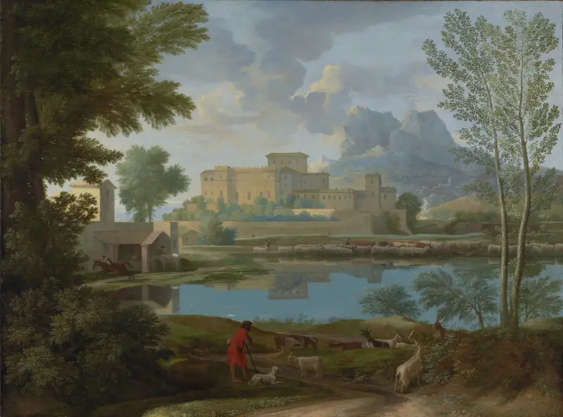 Krajina s klidem, Nicolas Poussin