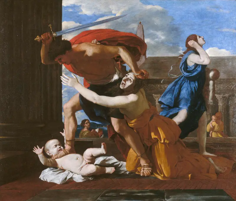 Der Kindermord in Bethlehem, 1625 von Nicolas Poussin