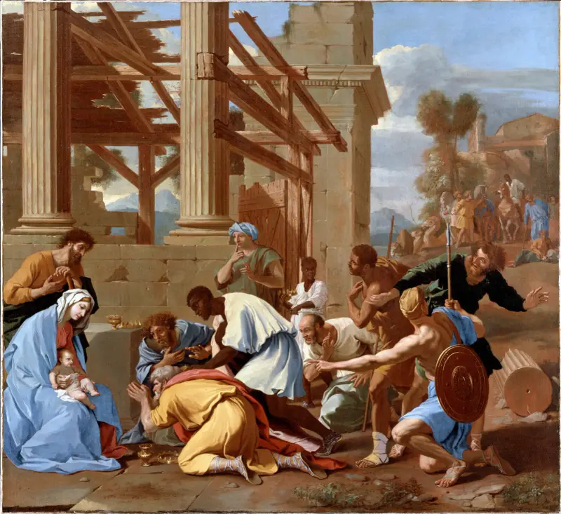 The Adoration Of The Magi von Nicolas Poussin