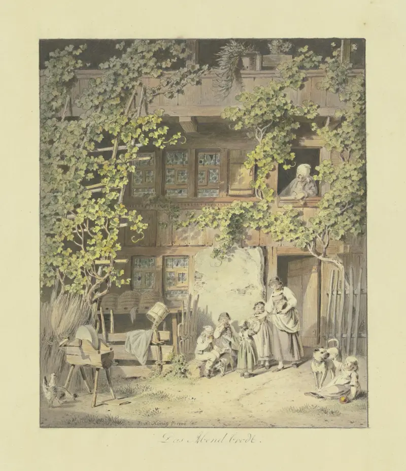 Das Abendbrot von Franz Niklaus König