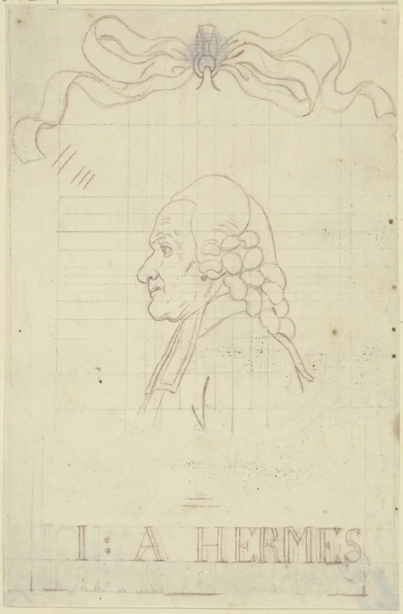 Porträtt av Johann August Hermes av Daniel Nikolaus Chodowiecki