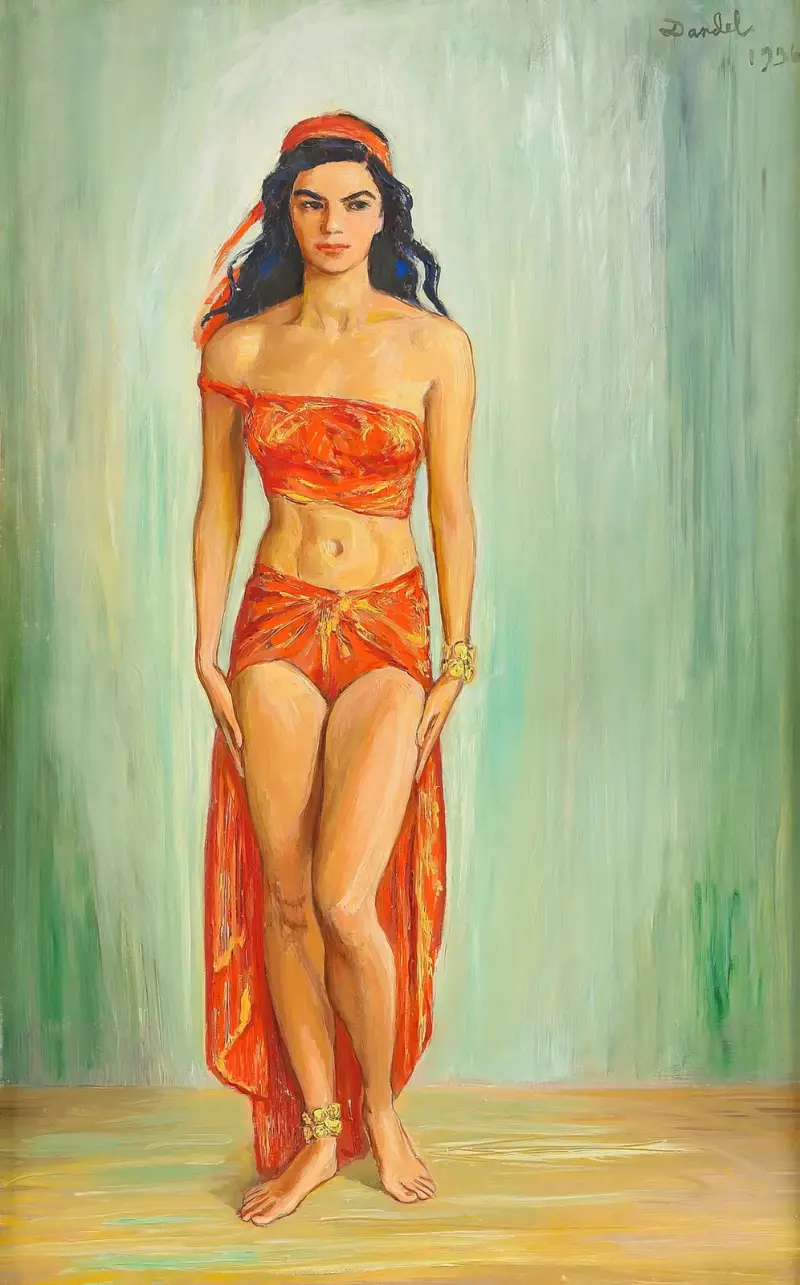 Cissi Olsson als Anitra in Peer Gynt von Nils Dardel
