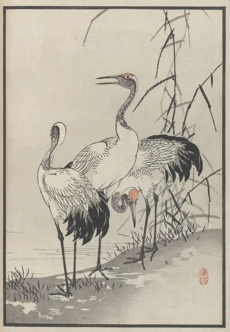 Bairei hyakuchō gafu. Ten Pl.08 von Kōno Bairei
