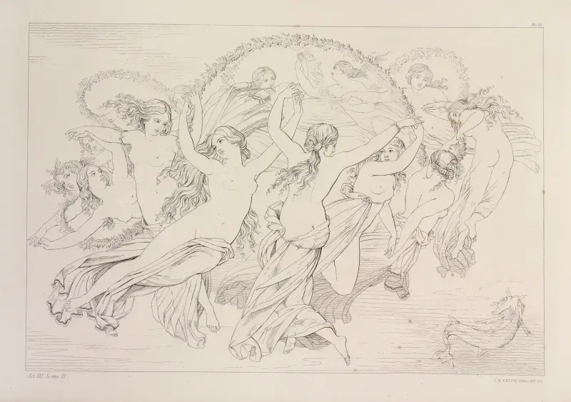 Kompositionen zu Shelleys Prometheus unbound, Taf. 11 von Sir Joseph Noel Paton