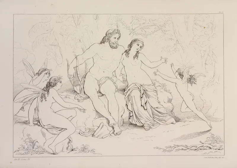 Kompositioner till Shelleys Prometheus befriad, plansch 12 av Sir Joseph Noel Paton