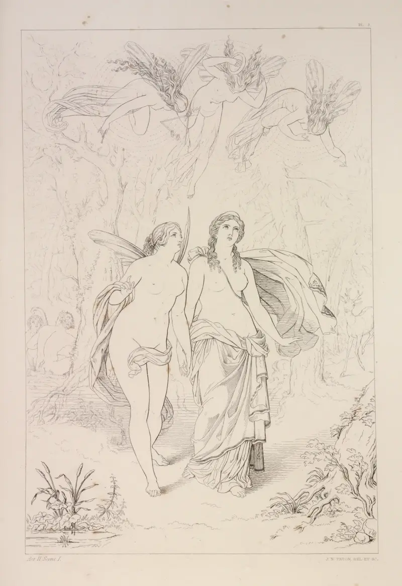 Compositions from Shelley’s Prometheus unbound Pl.4 av Sir Joseph Noel Paton