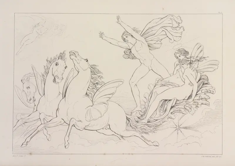 Compositions from Shelley’s Prometheus unbound Pl.7 av Sir Joseph Noel Paton
