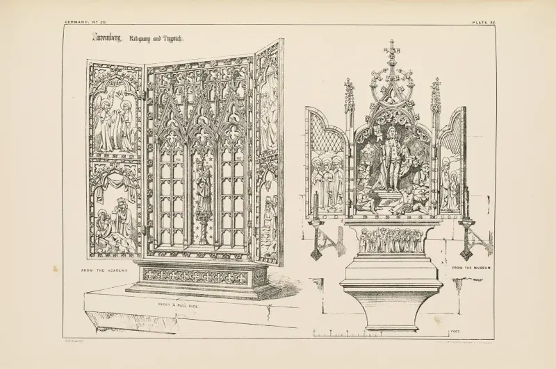 Nuremberg. Reliquary and Tryptich. av Richard Norman Shaw