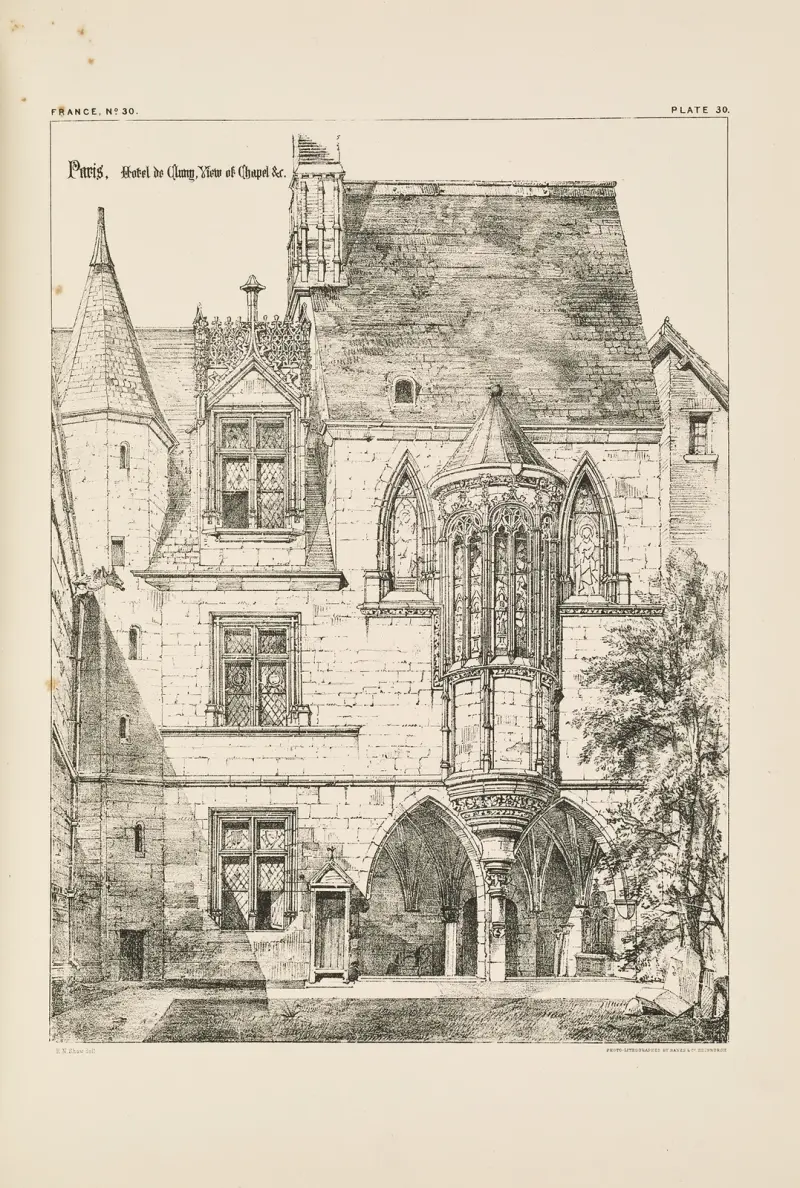 Paris. Hotel de Cluny. View of Chapel av Richard Norman Shaw