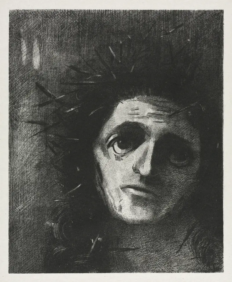 Christ, 1887 – nr 1 av Odilon Redon