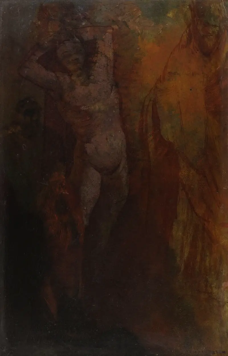 Composition à trois personnages av Odilon Redon