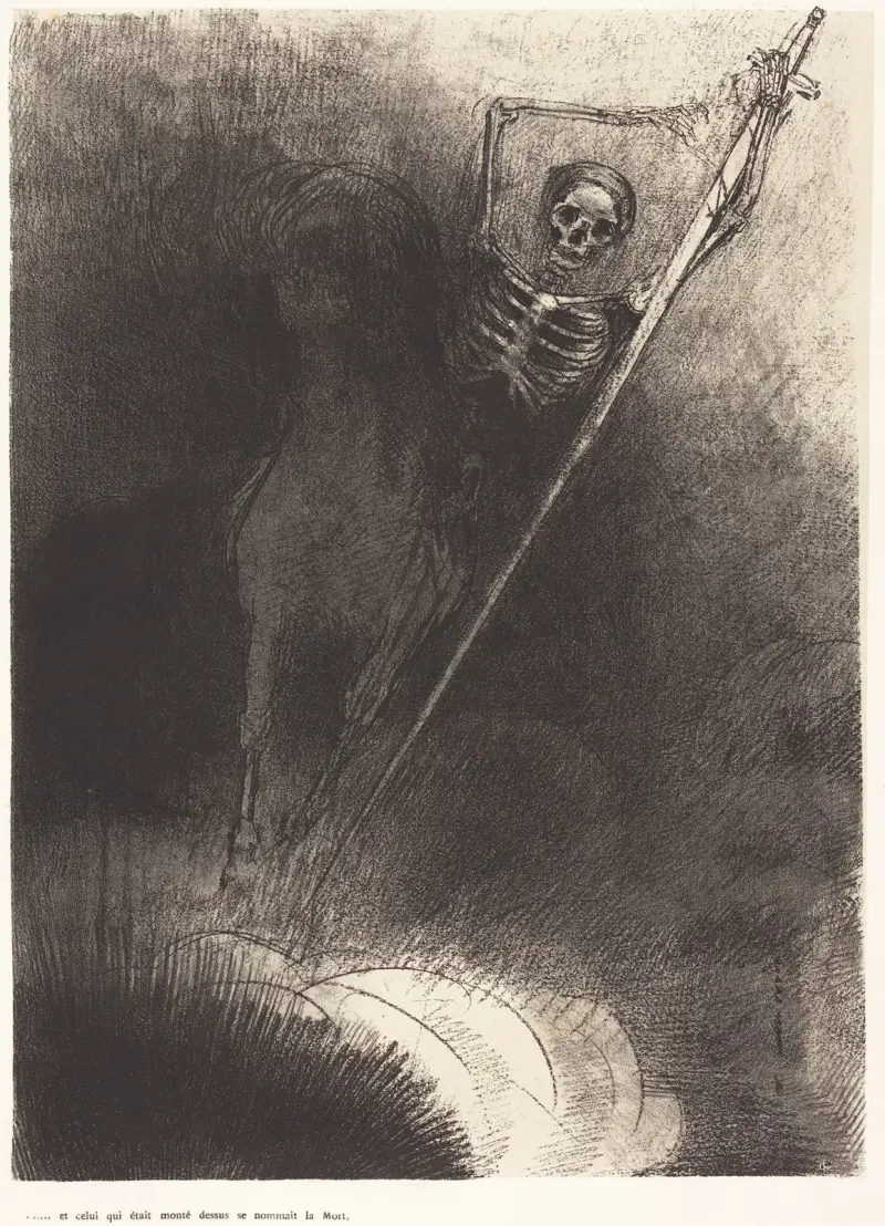 Und der darauf saß, hieß der Tod von Odilon Redon