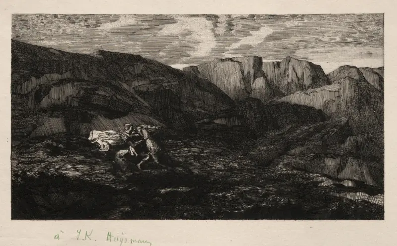 Fear av Odilon Redon
