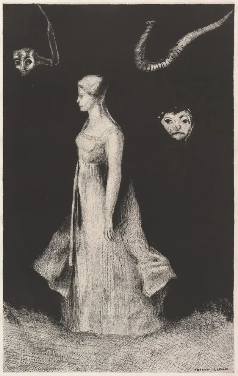 Erscheinung, 1893 von Odilon Redon