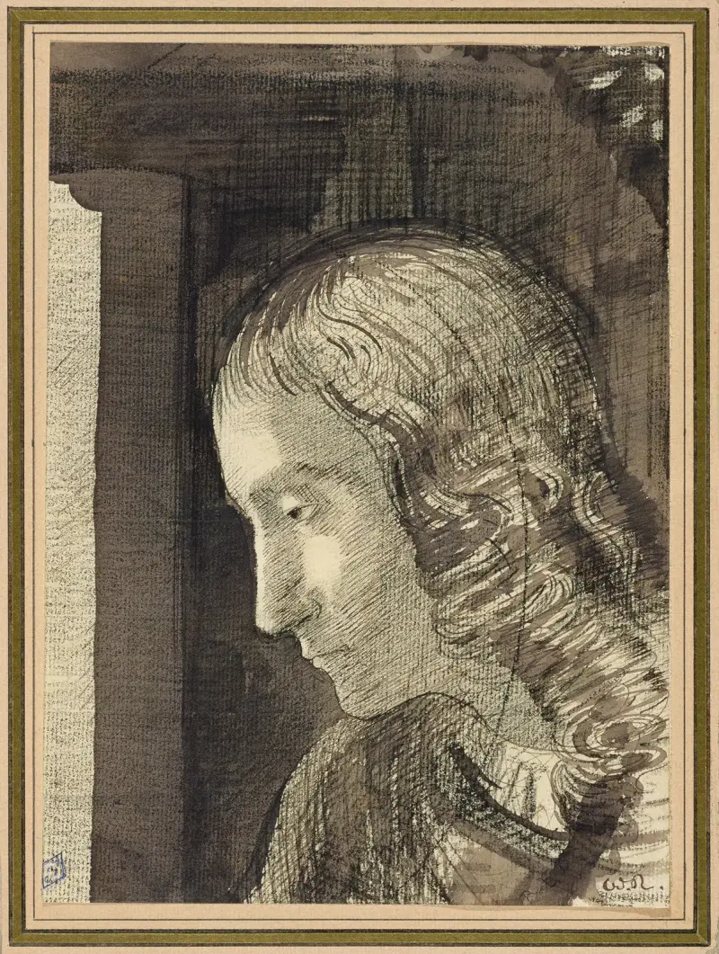 Head to the left av Odilon Redon