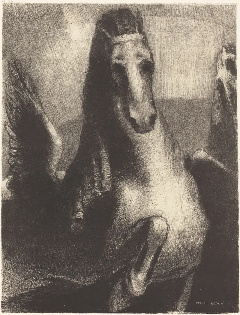 Der Flügel, 1893 – Nr. 1 von Odilon Redon