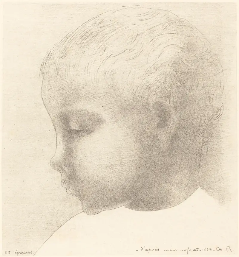 Mon Enfant (My Child) av Odilon Redon
