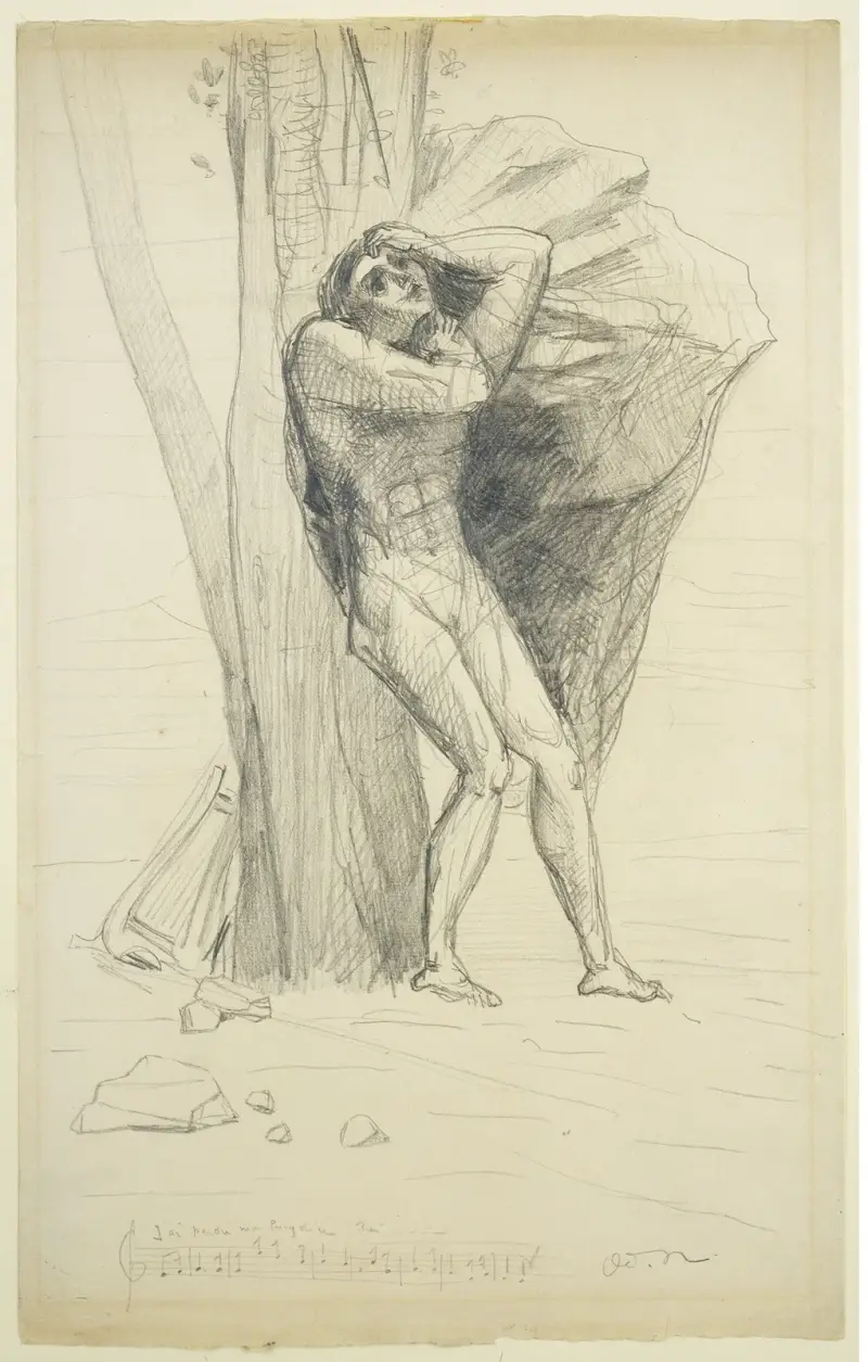 Orpheus in Despair av Odilon Redon
