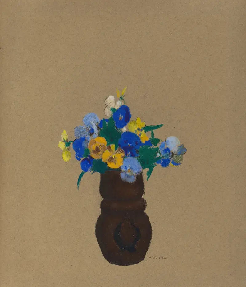 Pansies av Odilon Redon