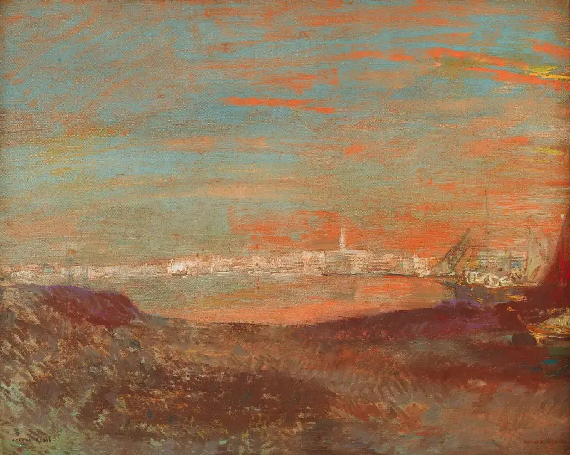 Włoski pejzaż, Odilon Redon