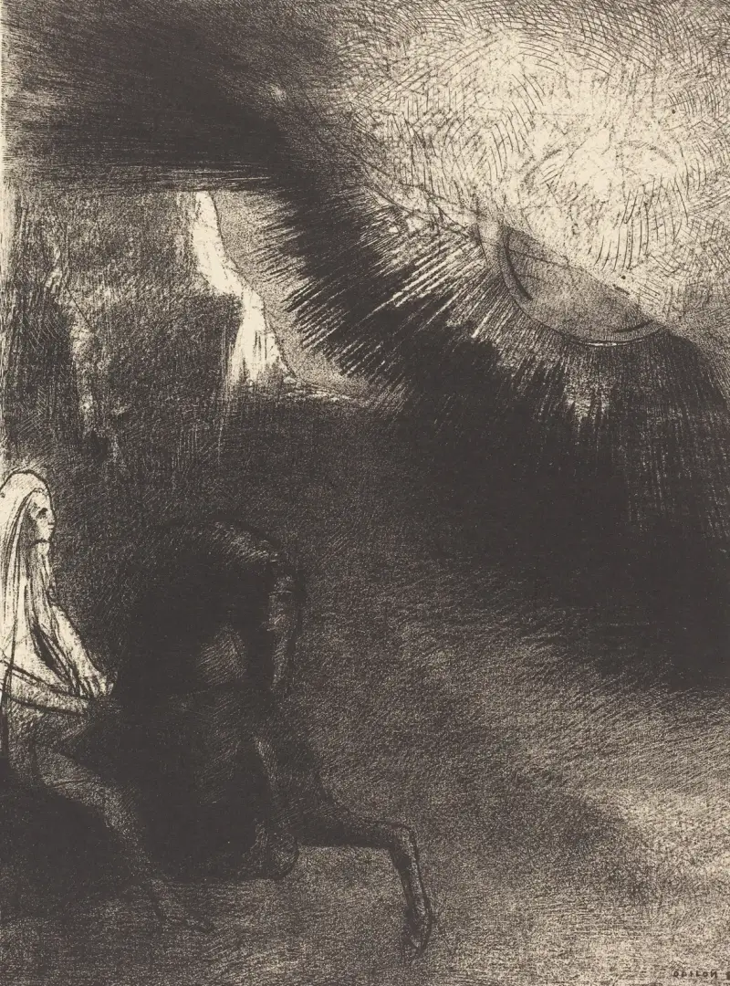 Poutník v sublunárním světě, Odilon Redon