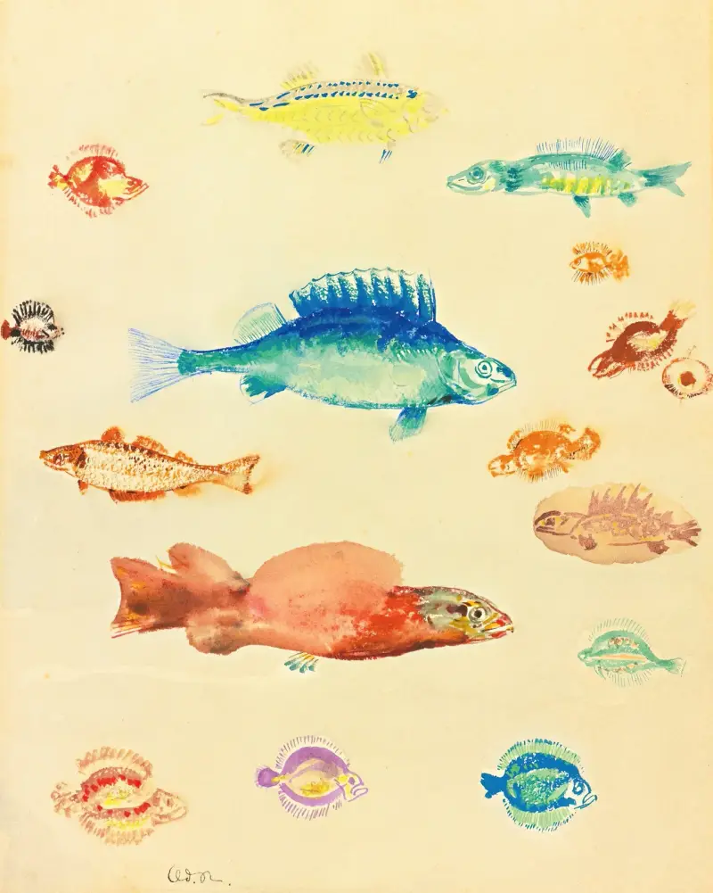 Poissons av Odilon Redon