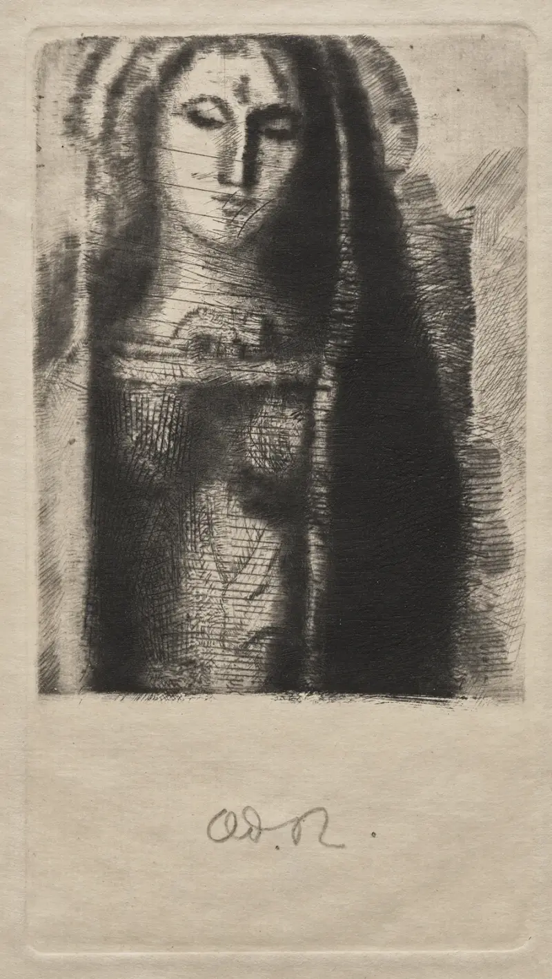 Princess Maleine (The Little Madonna) av Odilon Redon