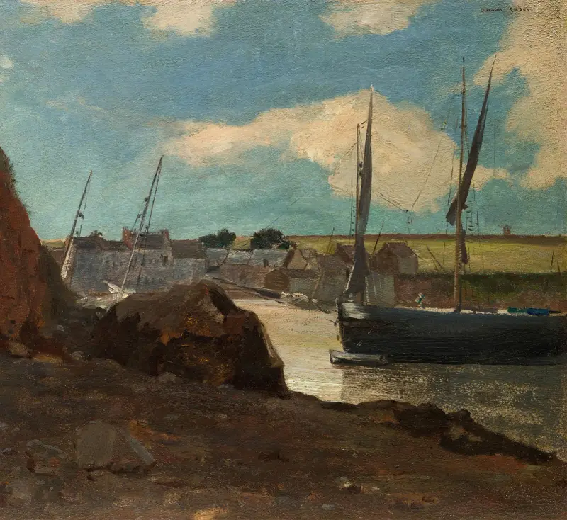 Der Hafen von Morgat von Odilon Redon