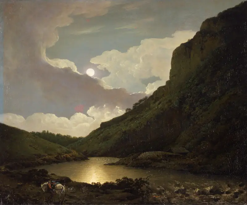 Matlock Tor za měsíčního svitu – Nr. 1, Joseph Wright of Derby
