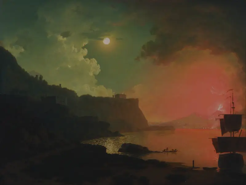 Der Vesuv von Posillipo von Joseph Wright of Derby